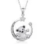 CHENGHONG Teddy Bear Necklace 925 Sterling Silver Cute Animal Pendant Necklace/Always in My Heart/Star Moon Bear Necklace Panda Bear Jewelry Gift for Women, Girls, Teen CHENGHONG Teddy Bear Necklace 925 Sterling Silver Cute Animal Pendant Necklace/Always in My Heart/Star Moon Bear Necklace Panda Bear Jewelry Gift for Women, Girls, Teen