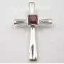 SilverStarJewel 925 Solid Silver Jewelry Square Cut Garnet Necklace Pendant 3 cm SilverStarJewel 925 Solid Silver Jewelry Square Cut Garnet Necklace Pendant 3 cm