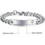 Custom Free Engraving- 8mm High Polished Surgical Steel Chain Medical Alert ID Bracelets for Women and Men Custom Free Engraving- 8mm High Polished Surgical Steel Chain Medical Alert ID Bracelets for Women and Men