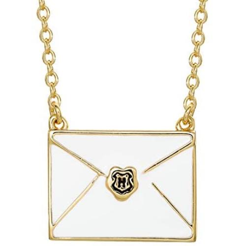 HARRY POTTER Muggle Mail Gold Plated Envelope Necklace, 18” Chain