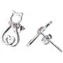Cat Stud Earrings for Women Girls Sterling Silver Mini Pet Cats Earrings Jewelry Studs Cat Stud Earrings for Women Girls Sterling Silver Mini Pet Cats Earrings Jewelry Studs
