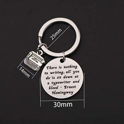 MAOFAED Writer Gifts Author Gifts There is Nothing to Writing Inspiration Gift Literary Gifts Journalist Gift