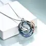 ONEFINITY Dolphin Necklaces Sterling Silver Crystal Dolphin Pendant Ocean Jewelry Necklace for Women ONEFINITY Dolphin Necklaces Sterling Silver Crystal Dolphin Pendant Ocean Jewelry Necklace for Women