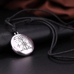 fishhook Wicca Maman Brigitte Voodoo Loa Veve Love Pendant Necklace Jewelry for Man and Women