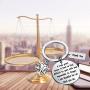 BAUNA Lawyer Gifts A Truly Great Lawyer is Hard to Find Scales of Justice Charms Keychain Retirement Gift Appreciation Gifts for Lawyer Attorney
