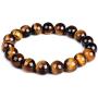 10mm Natural Tiger Eye Bracelet Elastic Yoga Gemstones Healing Energy Men Women Stretch Bracelet