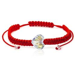 Adoré String Friendship Bracelets for Women - Handmade Rope Braided Bracelets for Teens, Woven Bracelet with Heart Charm Crystals from Swarovski, Womens Girls Wish Bracelets