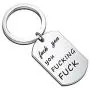 CENWA Shameless Jewelry Fuck You You Fucking Fuck Keyhchain Humor Fuck Saying Gift FUUFF Funny Bad Language Gifts