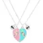 Elefezar Best Friends Magnetic Half Heart Pendant Necklace 2Pcs/Set Charm BFF Friendship Jewelry Elefezar Best Friends Magnetic Half Heart Pendant Necklace 2Pcs/Set Charm BFF Friendship Jewelry