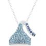 Hersheys Kisses Birthstone Sterling Silver Swarovski Crystal Pendant Necklace, 18''
