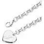 Initial Charm Bracelets Stainless Steel Heart 26 Letters Alphabet Bracelet for Women, Valentines Day Gifts