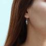 Boma Jewelry Sterling Silver Fern Earrings