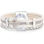 FANCY SHINY Leather Cuff Bracelet Circle Rhinestone Wrap Bracelet Stackable Multi Layer Wristband with Magnetic Clasp Boho Jewelry Gift for Women FANCY SHINY Leather Cuff Bracelet Circle Rhinestone Wrap Bracelet Stackable Multi Layer Wristband with Magnetic Clasp Boho Jewelry Gift for Women
