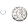2 Pair Set Sterling Silver Diamond-Cut Tiny Small Endless Thin Round Unisex Hoop Earrings for Men Women Choose Size & Color