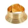 GMQHD African Gold Snap Choker Collars for Women,Egypt Punk Gothic Okoye Metal-like Flexible Resin Chunky Leather Statement Necklace Jewelry Sets for Best Friend Birthday.