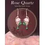 HXZZ Fine Jewelry Women Gifts Sterling Silver Natural Gemstone Amethyst and Rose Quartz Drop Dangle Hook Earrings Phoenix Design Style HXZZ Fine Jewelry Women Gifts Sterling Silver Natural Gemstone Amethyst and Rose Quartz Drop Dangle Hook Earrings Phoenix Design Style