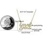 LOVE YOU Alphabet Pendant Necklace Cubic Zirconia 18K Gold Plated Choker Chain Jewelry Gift for Women LOVE YOU Alphabet Pendant Necklace Cubic Zirconia 18K Gold Plated Choker Chain Jewelry Gift for Women