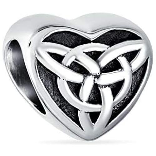 Celtic Love Knot Infinity Dangle Bead Charm For Women Teen .925 Sterling Silver For European Bracelet For Women