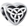 Mixed Set Bundle .925 Sterling Silver Murano Glass Good Luck Celtic Shamrock Irish Green Clover Knot Claddagh Charm Bead Spacer Fits European Bracelet For Women Teen
