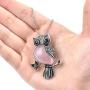 Top Plaza Owl Necklaces Healing Crystal Stone Pendant Reiki Spiritual Energy Gemstone Quartz Necklace Birthday for Women Men