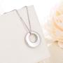 Jinlou Circle of Life Urn Necklace 925 Sterling Silver Cremation Eternity Memorial Pendant for dog ashes jewelry earn necklace for ashes