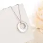 Jinlou Circle of Life Urn Necklace 925 Sterling Silver Cremation Eternity Memorial Pendant for dog ashes jewelry earn necklace for ashes