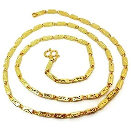 23k 24k Thai Yellow Gold GP Filled Necklace 19 Gram 20 Inch Jewellery Jewellery