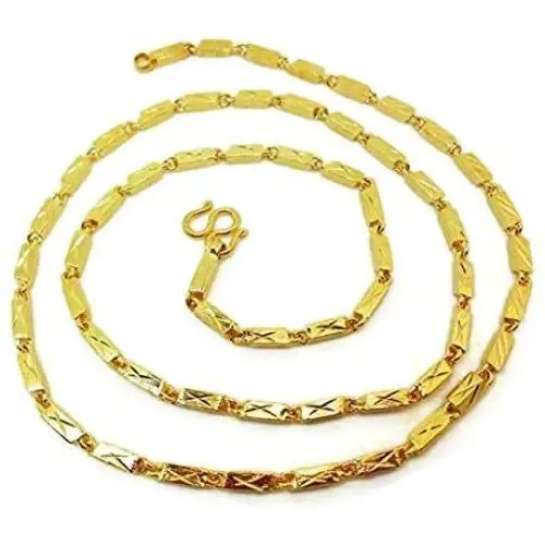 23k 24k Thai Yellow Gold GP Filled Necklace 19 Gram 20 Inch Jewellery Jewellery 23k 24k Thai Yellow Gold GP Filled Necklace 19 Gram 20 Inch Jewellery Jewellery