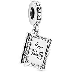 Pandora Jewelry Family Book Dangle Sterling Silver Charm