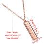 Pill Necklace,Womens Girls Small Pill Capsule Xanax ID Bar Pendant Stainless Steel Necklace Jewelry