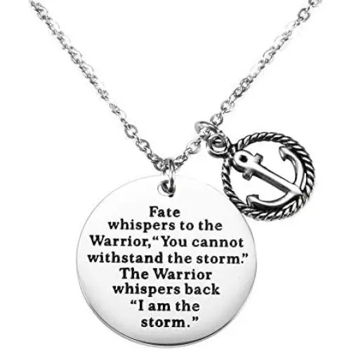 O.RIYA Encouragement Bracelet - Fate Whispers to The Warrior You Cannot Withstand The Storm and The Warrior Whispers Back I Sm The Storm, Inspirational Jewelry Gifts for Her O.RIYA Encouragement Bracelet - Fate Whispers to The Warrior You Cannot Withstand The Storm and The Warrior Whispers Back I Sm The Storm, Inspirational Jewelry Gifts for Her