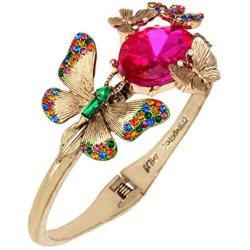 Betsey Johnson Butterfly Hinged Bangle