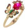 Betsey Johnson Butterfly Hinged Bangle