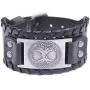 Pagan Tree of Life Yggdrasil Sigil Leather Bracelet Celtic Knot Amulet Jewelry Pagan Tree of Life Yggdrasil Sigil Leather Bracelet Celtic Knot Amulet Jewelry