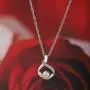 Vanbelle Sterling Silver Jewelry Pearl Pendant Necklace with White Swarovski Pearl & Cubic Zirconia Stones and Rhodium Plated for Women and Girls