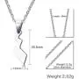 Ropman Cute Stainless Steel Poke Small Pikachus Tail Pendant Mon Toys Anime Necklaces for Girl Boy,Gold Plated,Free Chain 20''