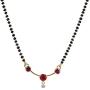 Efulgenz Indian Bollywood Traditional American Diamond CZ Mangalsutra Pendant Necklace Jewelry for Women