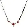 Efulgenz Indian Bollywood Traditional American Diamond CZ Mangalsutra Pendant Necklace Jewelry for Women