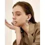Fashion Shine Full Rhinestone Long Heart Drop Earrings for Women Luxury Pendientes Jewelry Gifts Fashion Tassel earring 2 pcs