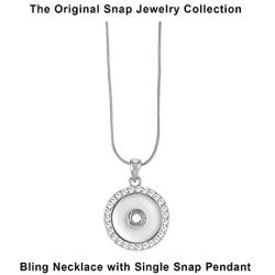 Ginger Snaps Necklaces | Customizable Snap Jewelry | Button Charms for Necklaces & Bracelets | Standard Size | Gifts for Her