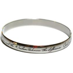 Serenity Prayer Bangle Serenity Prayer Bracelet Fine Discreet Engraving for Women