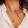 Agvana 18K Solid Yellow Gold Diamond Real Genuine Natural Fire Opal Cat and Moon Dainty Pendant Necklace Elegant Fine Jewelry Anniversary Birthday Christmas Gifts for Women Mom Grandma Wife, 16+2
