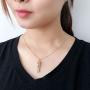 XINAOBAOLUO Fashion Affectionate Hug Jewelry Metal Plating Lovers Pendant Necklace &18k Alloy Earring Set Gifts for Couples (1.18 Pendant + 15.7 Chain)