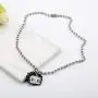 YYJL Betty Boop Enamel Metal Necklace Pendant Fashion Cute Anime Girl Charm Bead Chain Necklaces for Women Girls