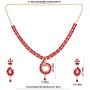Efulgenz Indian Bollywood Gold Plated Crystal Rhinestone CZ Wedding Bridal Choker Necklace Dangle Earring Jewellery Set