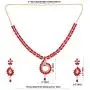 Efulgenz Indian Bollywood Gold Plated Crystal Rhinestone CZ Wedding Bridal Choker Necklace Dangle Earring Jewellery Set