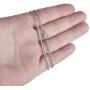 Silvadore 3mm Belcher Mens Necklace - Silver Chain Stainless Steel Jewelry - Rolo Neck Link Chains for Men Man Male Women Boys Girls - 18 20 22 24 26 30 36 Inch
