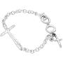Silpada in Good Faith Organic Cross Bracelet in Sterling Silver, 8.25''