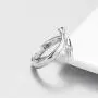 4 Pieces Hugging Hands Rings Gold Silver Hands Embrace Open Rings Adjustable Couple Hug Rings Romantic Lover Wedding Ring Jewelry Gifts