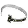 GUNGNEER Viking Mens Rune Cuff Bracelet Stainless Steel, Vikings Torc Bangle for Men, Adjustable, Bonus 2X Rune Bead & Gift Box